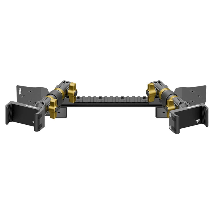 TRAXX™ - Assault Track Picatinny Dash Bracket With Dual 20LITE Phone Mounts | 2021 - 2025 Ford F-150 (See Compatibility Info For Specific Year/Trim Fitment Details)