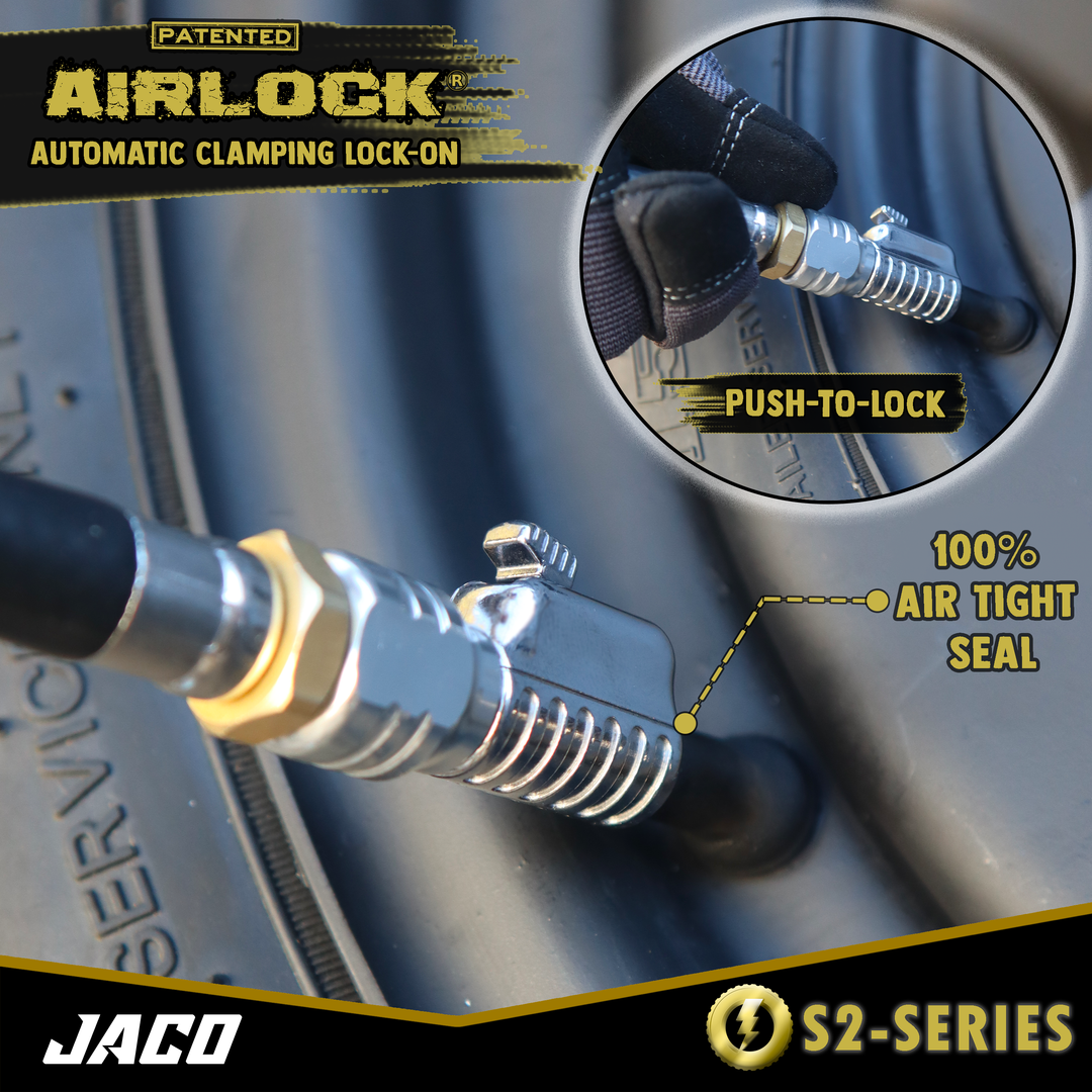 Lightning™ S2 Quick-Connect Tire Air Chuck - 1/4" F-NPT