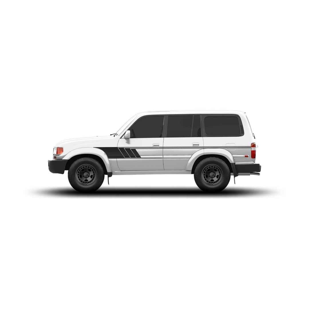 80 Series Land Cruiser Retro Stripes