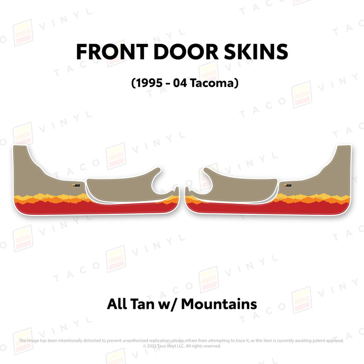 1995-04 Tacoma Door Skins (Lower Section)