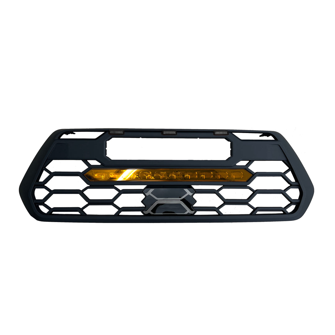 Rave Off Road TRD Pro Style Grille with Integrated Light Bar for Tacoma (2016-2023)