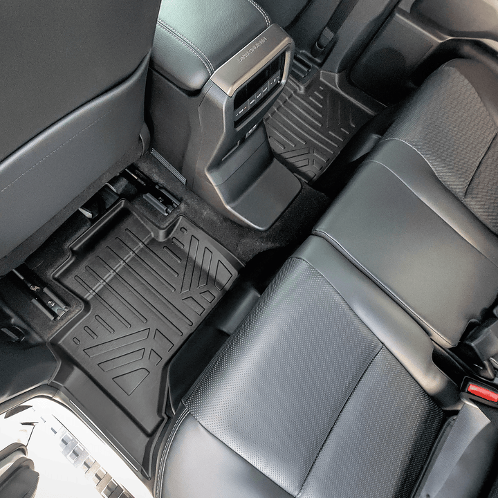 SMARTLINER Custom Fit All Weather Protection Floor Mat Liner Set Compatible With 2024-2025 Toyota Land Cruiser