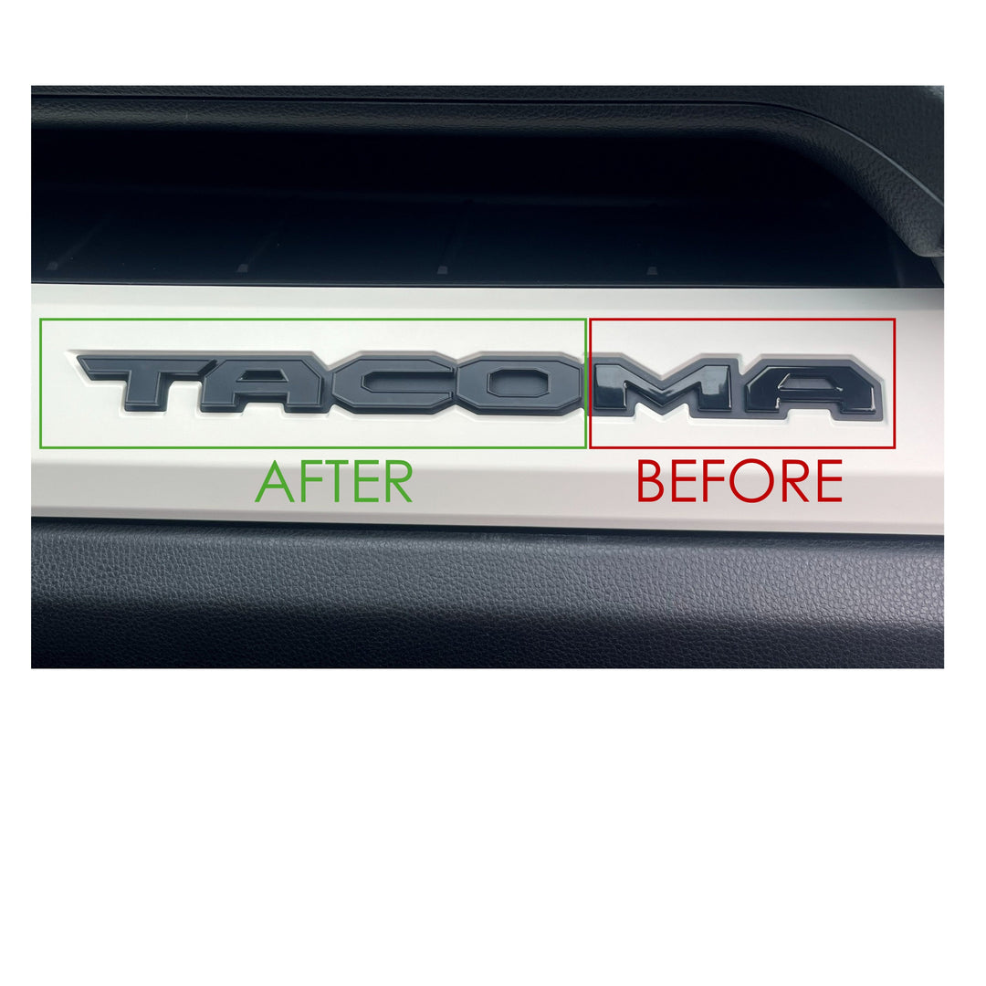 Glovebox Letters (2024+ Tacoma) - WHITE
