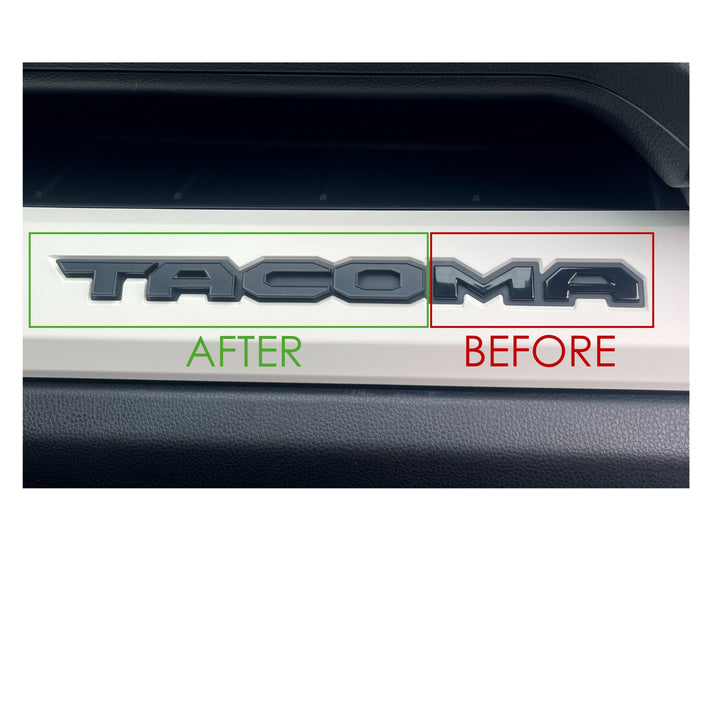 Glovebox Letters (2024+ Tacoma) - WHITE
