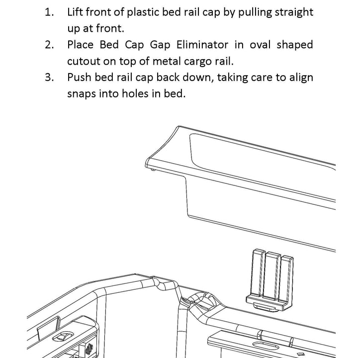Charvonia Design Bed Cap Gap Eliminators (PAIR)