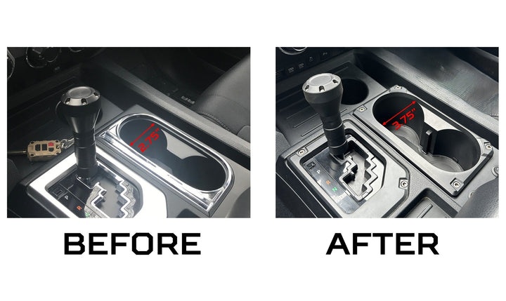 V2 Oversize Cup Holder + Shifter/Shift Gate Trim Rings (2014-2021 Tundra) - CEMENT
