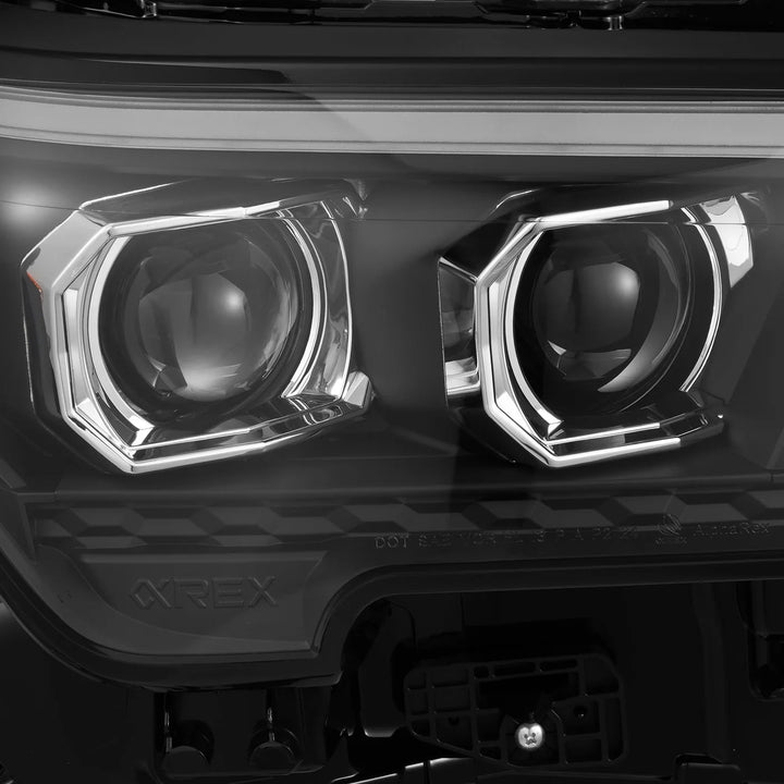 Alpharex OG-Style LUXX-Series LED Projector Headlights Black for Tacoma (2024+) & 4Runner (2025+)
