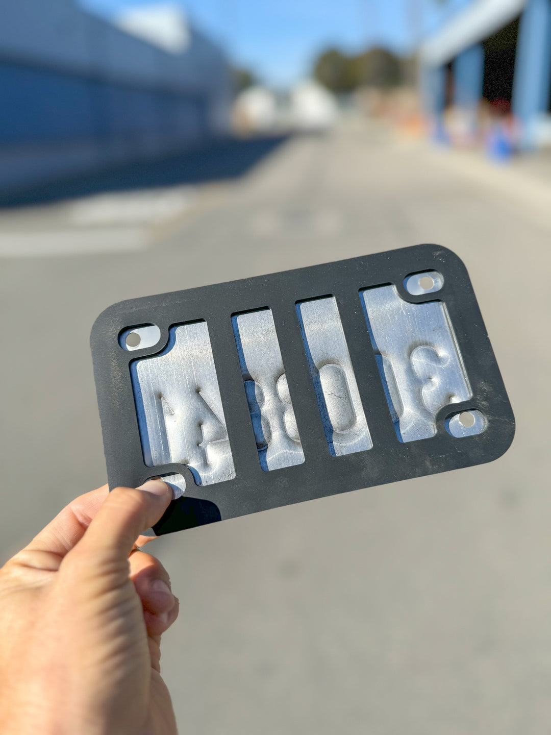 Tactilian Motorcycle Silicone American Flag License Plate Frame - Anti-Rattle, Anti-Scratch
