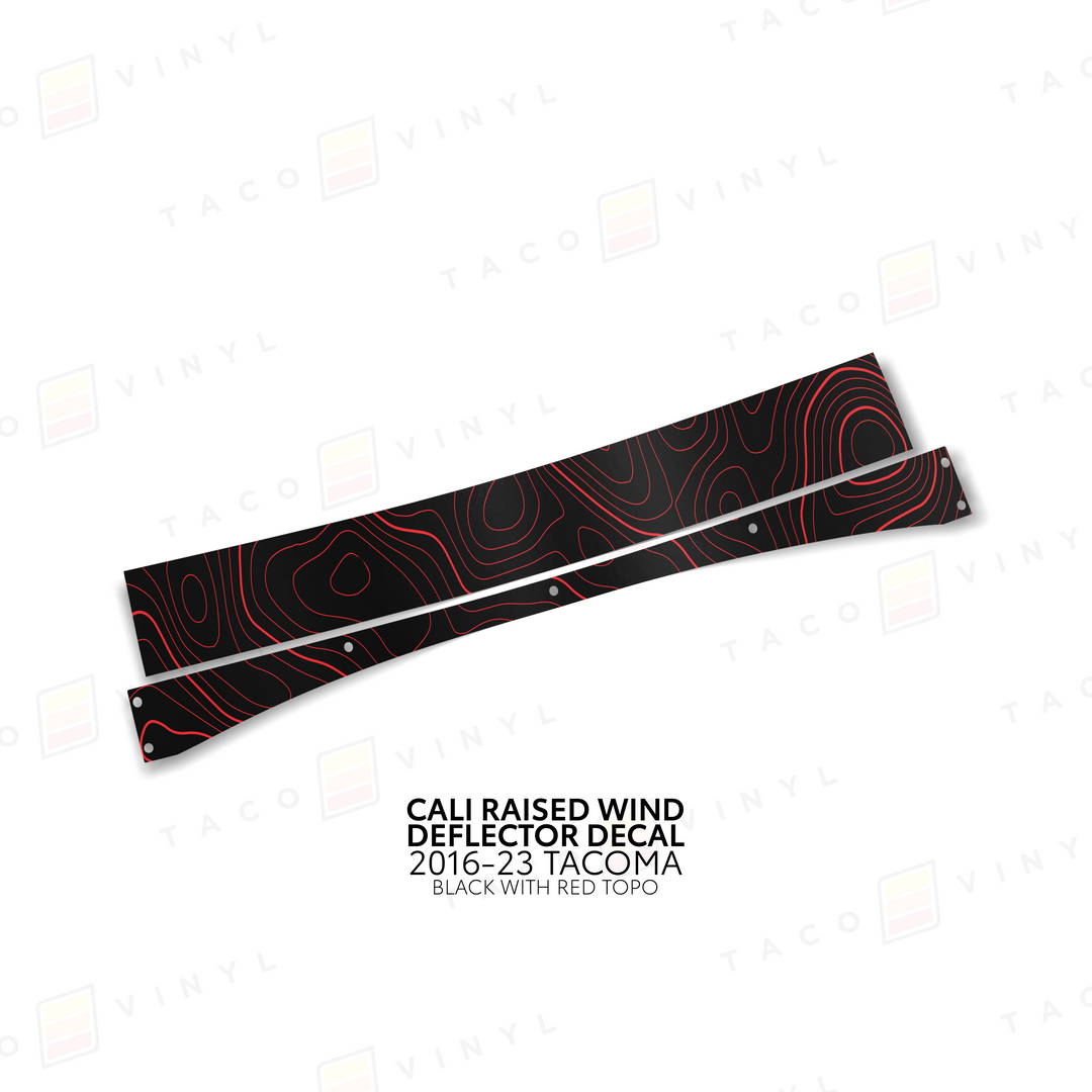 Cali Raised Wind Deflector Decal