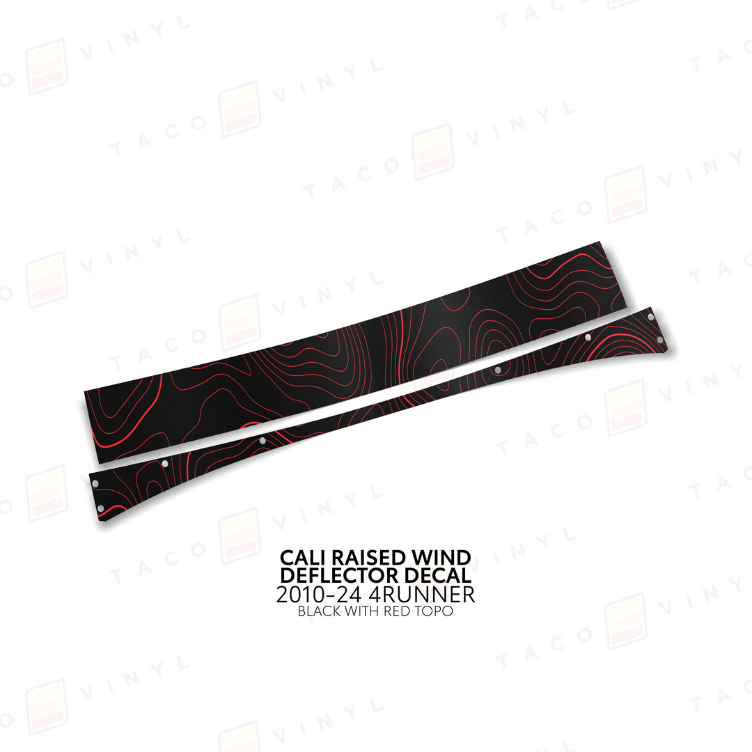 Cali Raised Wind Deflector Decal