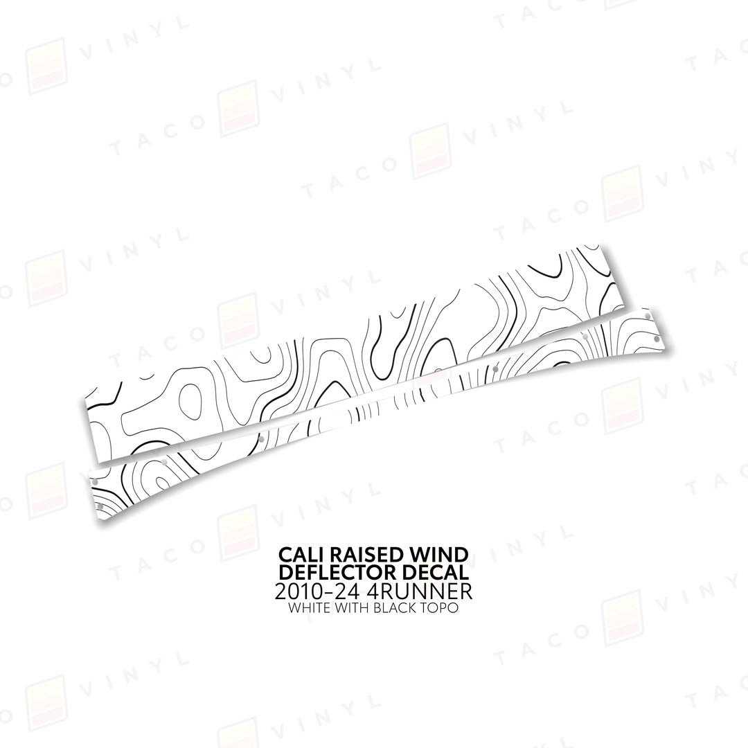 Cali Raised Wind Deflector Decal