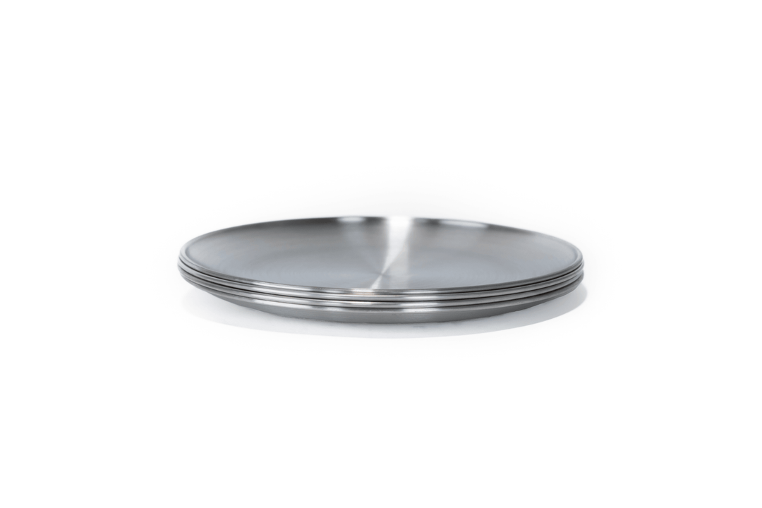 Stainless Steel Chef Plate Set (4)