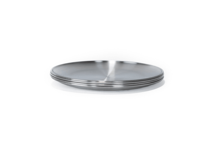 Stainless Steel Chef Plate Set (4)