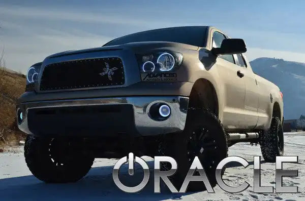 ORACLE Lighting 2007-2013 Toyota Tundra Pre-Assembled Halo Headlights - Chrome Housing