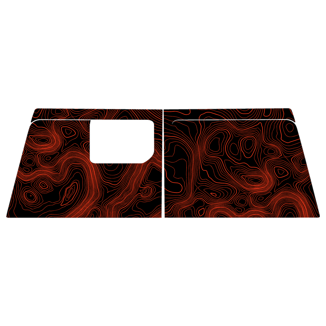 Topographic Map Premium Print Vinyl Rolls (3' or 6') - Matte Finish