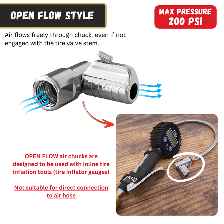 Lightning™ L2 Quick-Connect Tire Air Chuck - 1/4" F-NPT