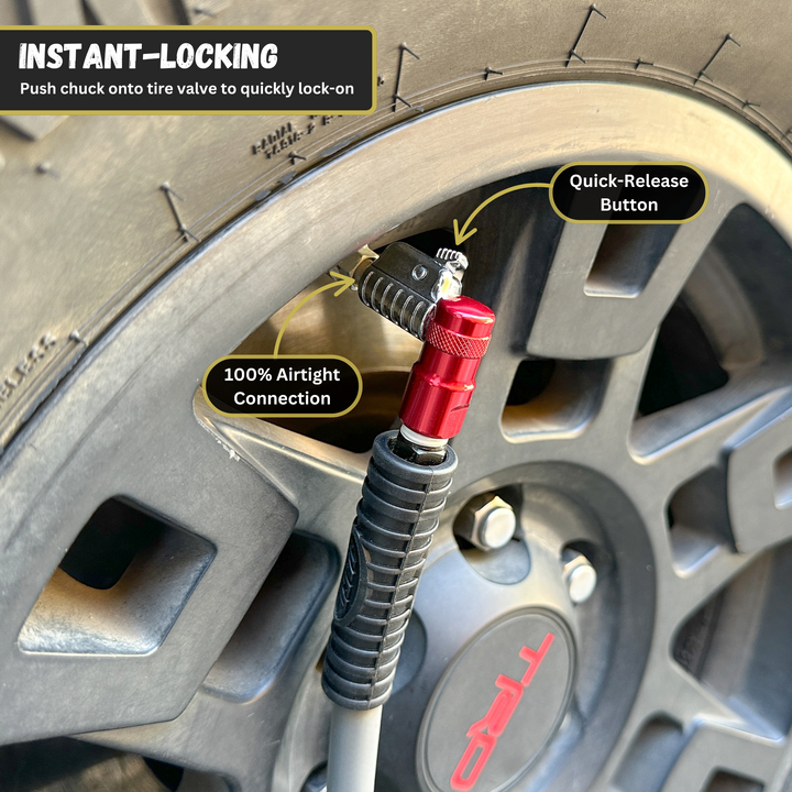 Lightning™ L2 Quick-Connect Tire Air Chuck - 1/4" F-NPT