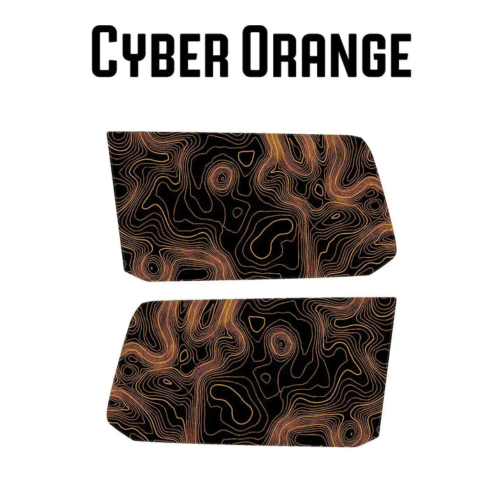 Topographic Rear Window Map Overlays V3 (Perforated) - 2025+ 4Runner