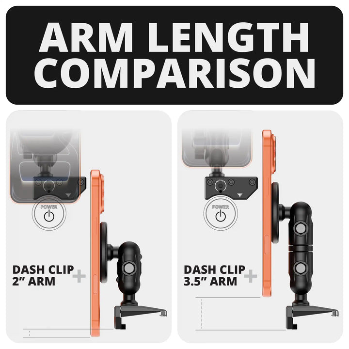 Tackform LINK™ Dash Clip with MagSafe Charging Phone Holder for Tacoma (2024+)  (8" Screen ONLY) & 4Runner (2025+)