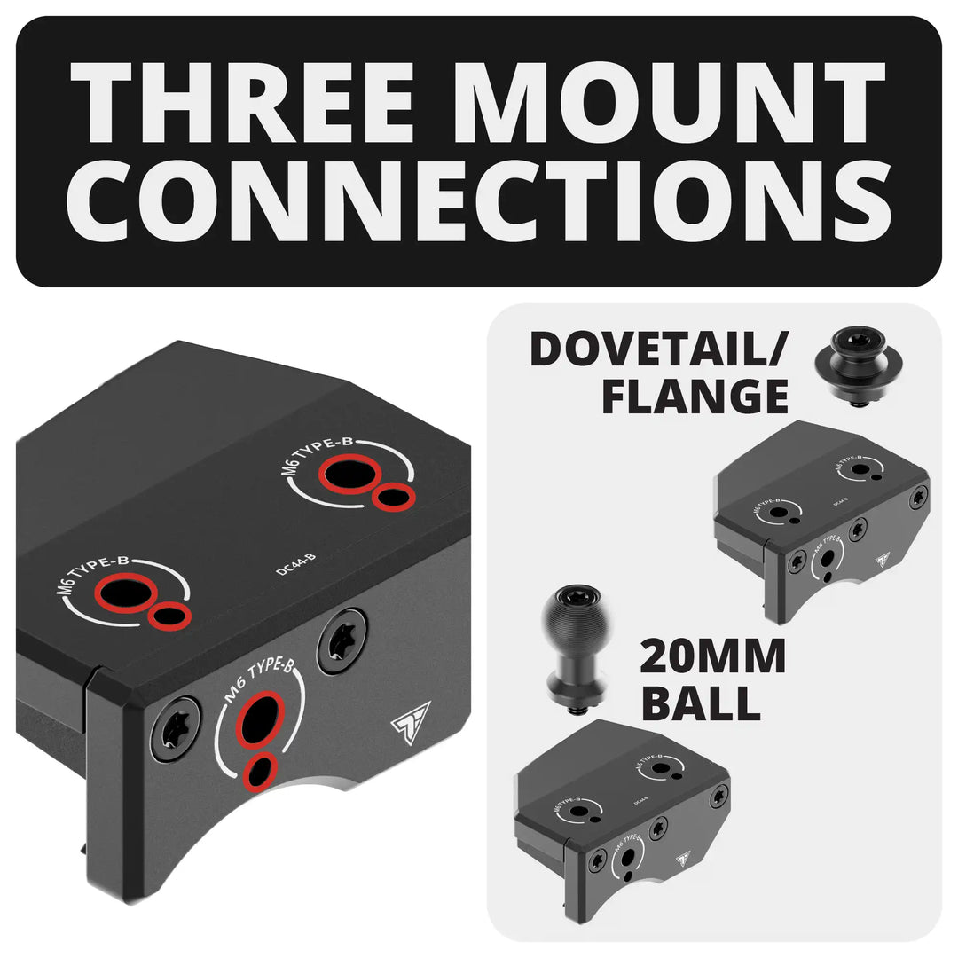 Tackform LINK™ Dash Clip with 20mm Metal Ball & Dovetail for Tacoma (2024+) (8" Screen ONLY) & 4Runner (2025+)