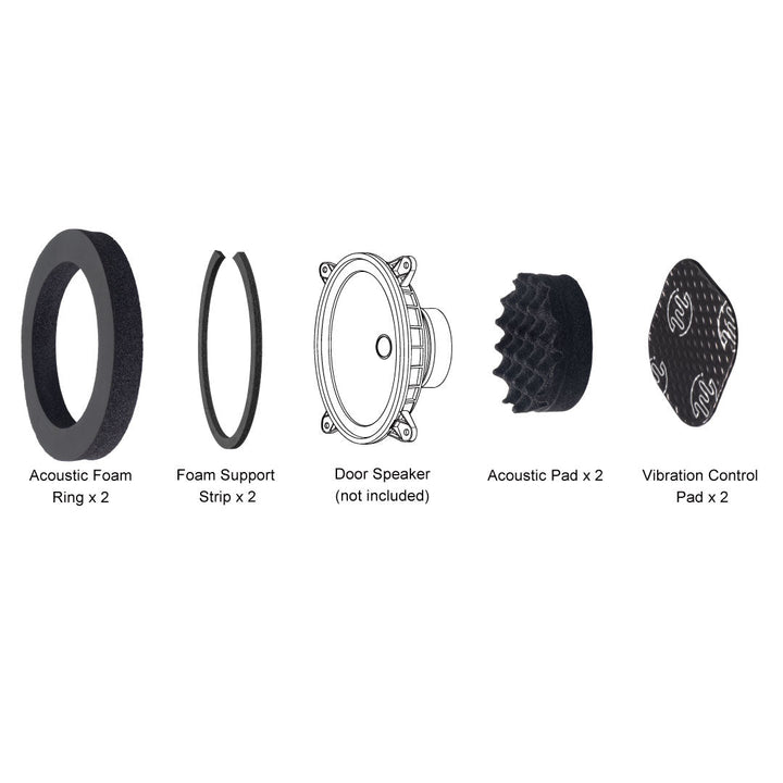 Beat-Sonic DMS-SP302 Door Speaker Acoustic Foam Kit - Universal 9x8 in.