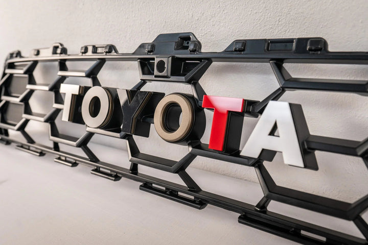 TOYOTA Front Grille Acrylic Emblem Overlays - 2025+ 4Runner TRD Pro / Trailhunter
