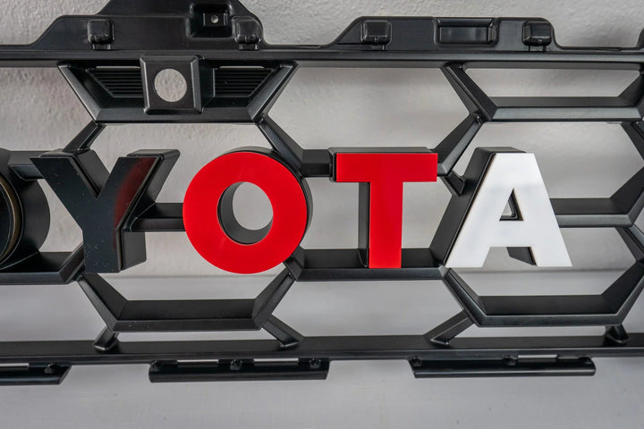 TOYOTA Front Grille Acrylic Emblem Overlays - 2025+ 4Runner TRD Pro / Trailhunter