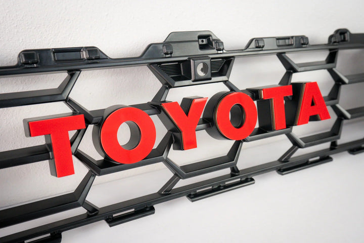 TOYOTA Front Grille Acrylic Emblem Overlays - 2025+ 4Runner TRD Pro / Trailhunter