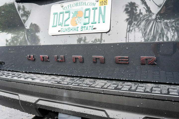 4RUNNER Topographic Rear Liftgate Emblem Overlays - 2025+ 4Runner