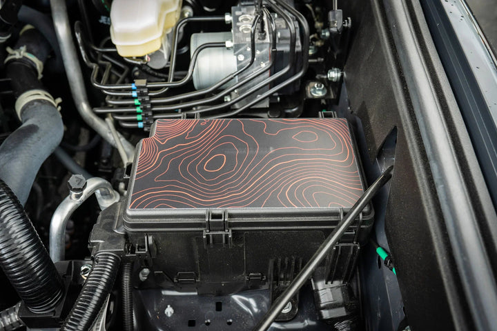 Driver Side Fuse Box Topographic Overlay - 2024+ Land Cruiser / 2025+ 4Runner