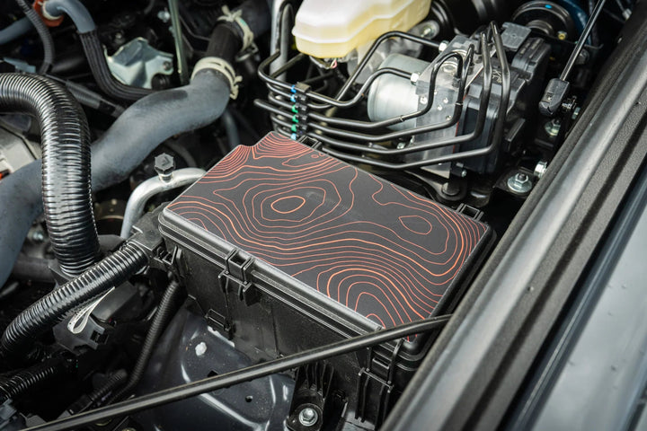 Driver Side Fuse Box Topographic Overlay - 2024+ Land Cruiser / 2025+ 4Runner