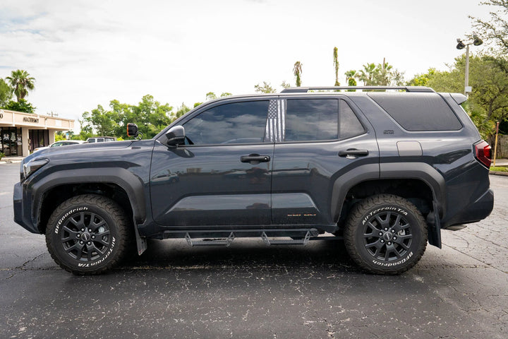 American Flag B Pillar Overlays - 2024+ Tacoma Double Cab / 2025+ 4Runner