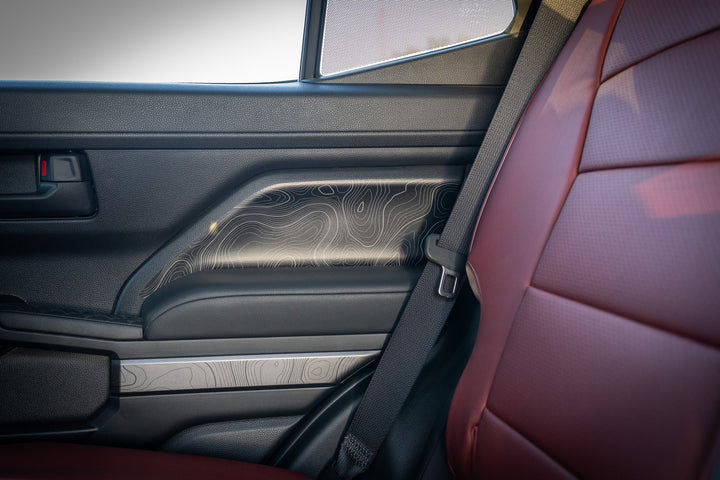 StickerFab Topographic REAR Door Armrest Panel Protection for 4Runner (2025+)