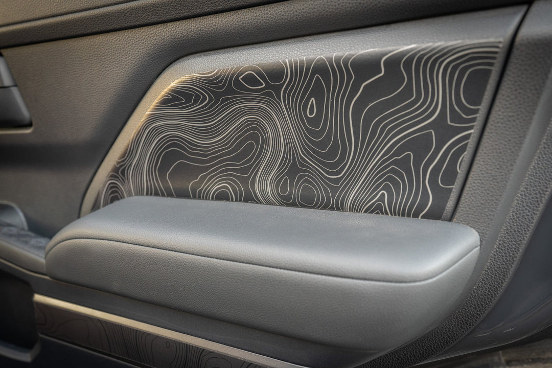 StickerFab Topographic REAR Door Armrest Panel Protection for 4Runner (2025+)