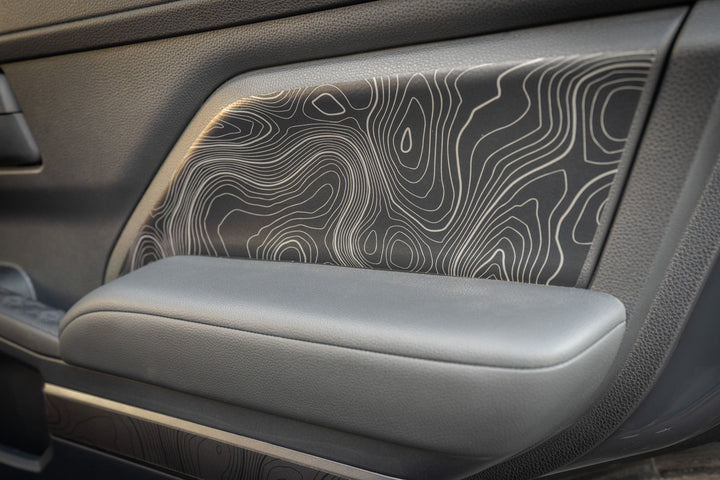 StickerFab Topographic REAR Door Armrest Panel Protection for 4Runner (2025+)