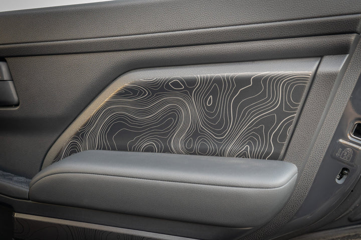 StickerFab Topographic REAR Door Armrest Panel Protection for 4Runner (2025+)