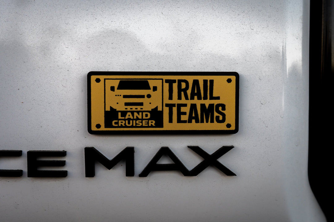StickerFab Trail Teams Liftgate Emblem for Land Cruiser (2024+) & 4Runner (2025+)