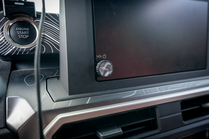StickerFab Custom Radio Knob  for Tacoma 8"/ Land Cruiser (2024+) 4Runner 8" (2025+)