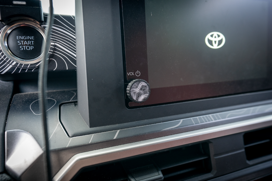StickerFab Custom Radio Knob  for Tacoma 8"/ Land Cruiser (2024+) 4Runner 8" (2025+)