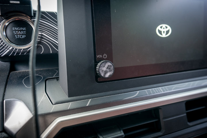 StickerFab Custom Radio Knob  for Tacoma 8"/ Land Cruiser (2024+) 4Runner 8" (2025+)