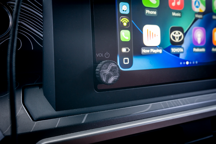 StickerFab Custom Radio Knob  for Tacoma 8"/ Land Cruiser (2024+) 4Runner 8" (2025+)