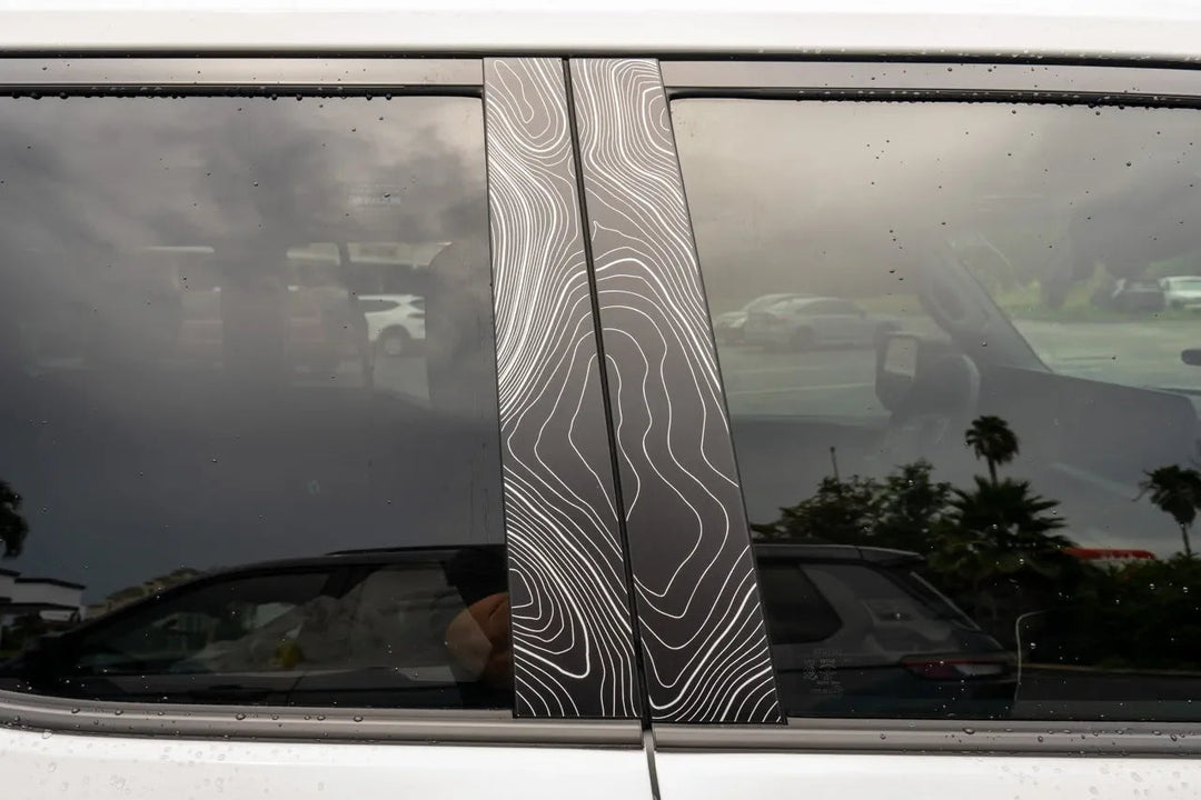 Topographic B Pillar Overlays - 2024+ Land Cruiser / GX 550