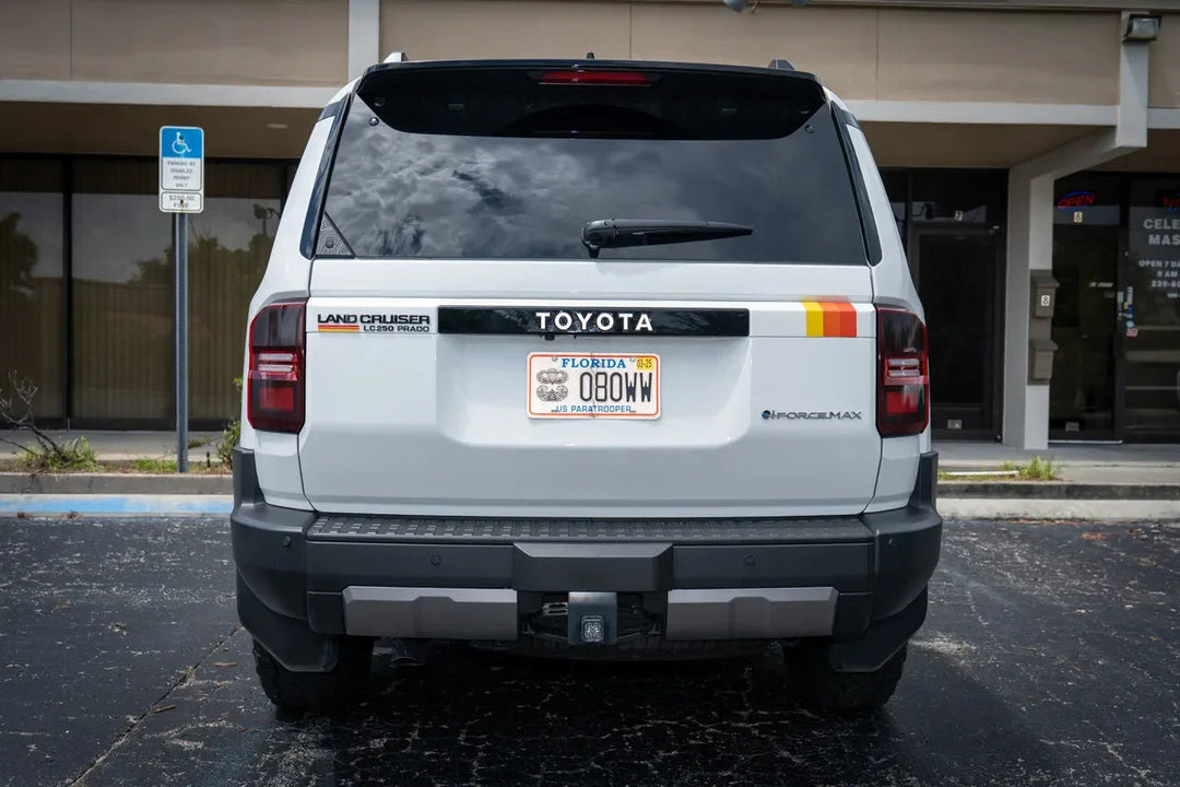 TOYOTA Emergency Reflective Rear Tailgate Emblem Overlays - 2024+ Land Cruiser
