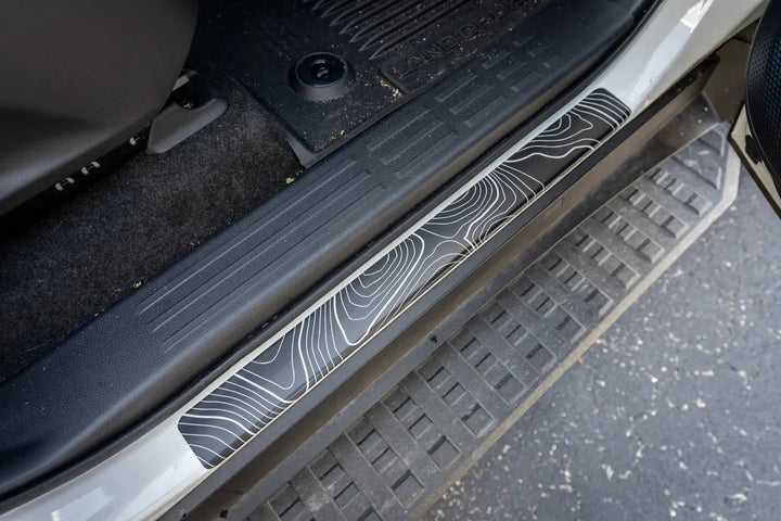 Topographic Door Sill Overlays / Protectors - 2024 Land Cruiser / GX 550
