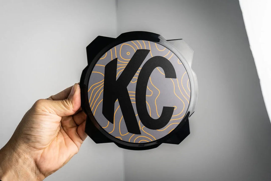 KC HiLITES Pro6 / Titan Gravity Light Cover Topo Overlays (Pair) - Universal