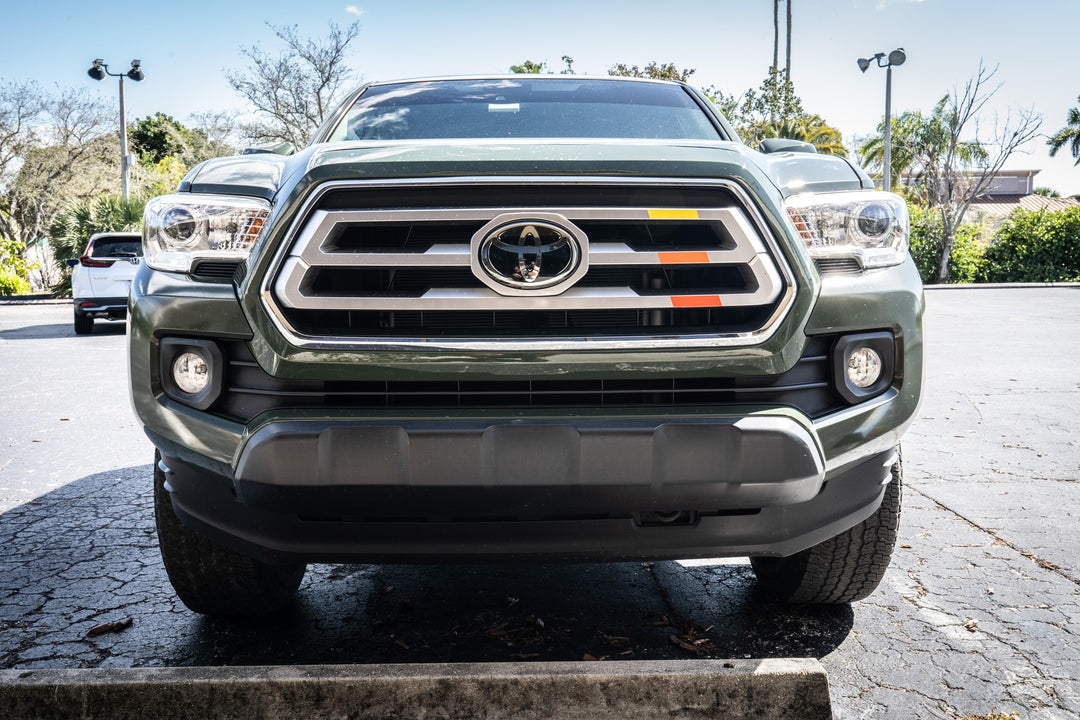 TRD Style Heritage Tri Bar Grille Overlays - 2016-2023 Tacoma
