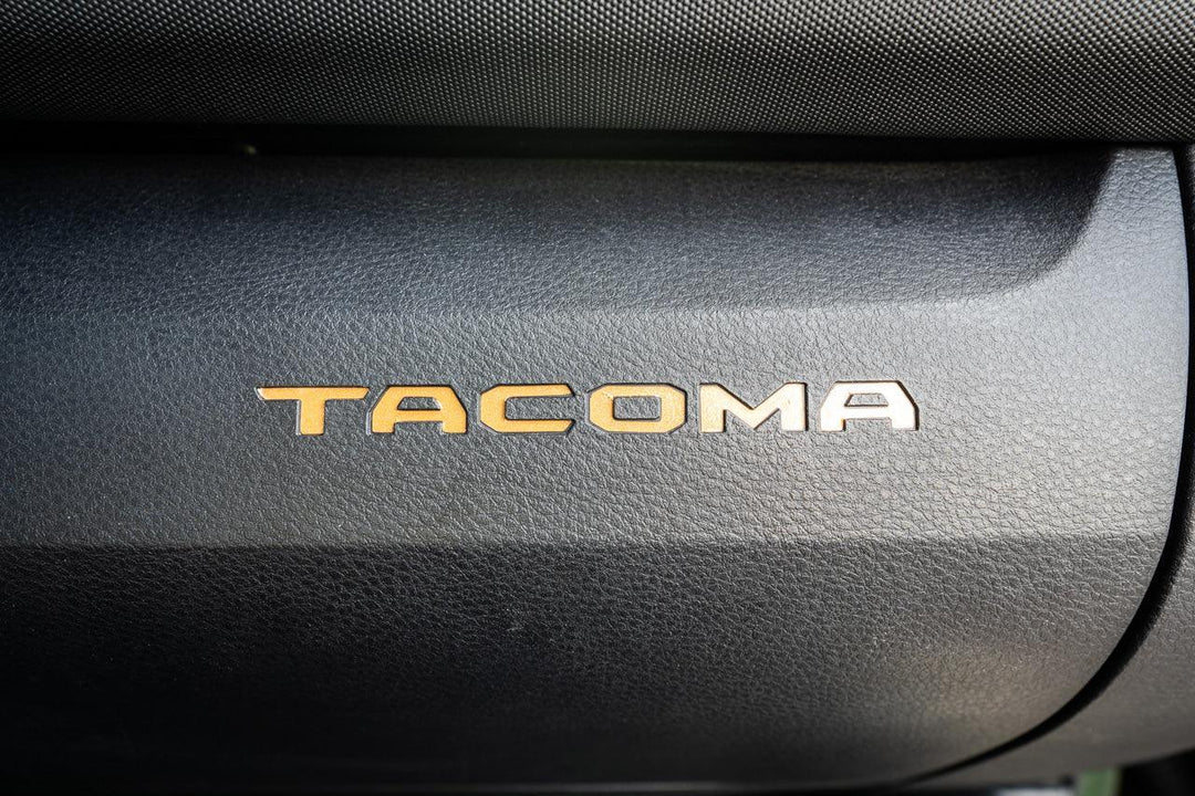 Glove Box "TACOMA" Logo Inlays (Standard Series) - 2016-2023 Tacoma