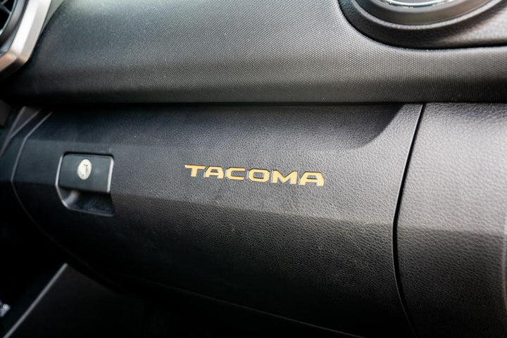 Glove Box "TACOMA" Logo Inlays (Standard Series) - 2016-2023 Tacoma