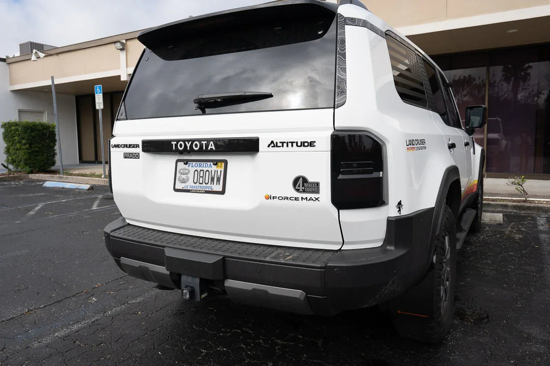 Retro 4 Wheel Drive Two Color Acrylic Emblem - 2024+ Land Cruiser / GX 550 / Tacoma / 2025+ 4Runner