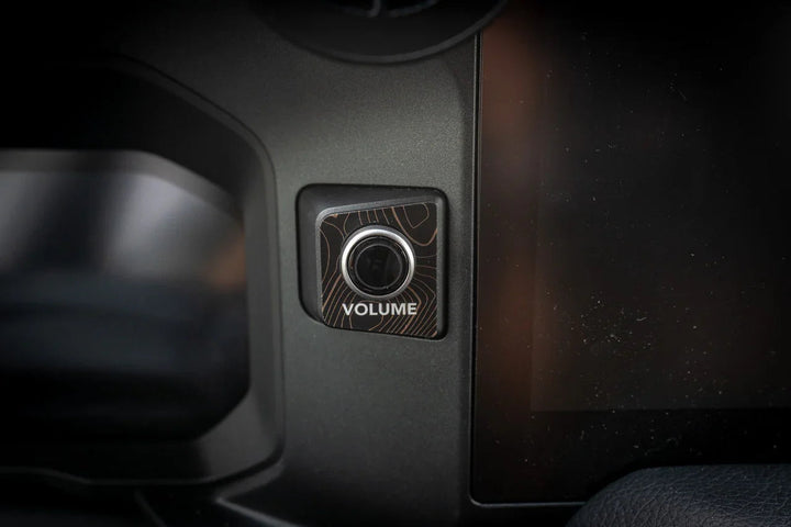 Topographic Volume Button Trim Cover - 2024+ Land Cruiser